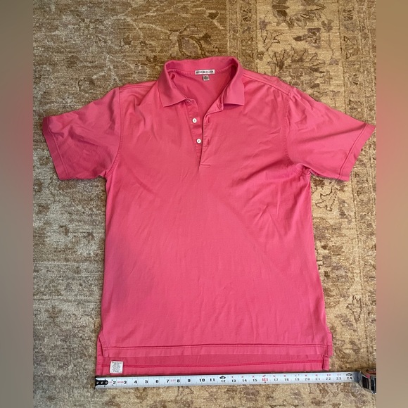 Peter Millar Men’s Pink Polo size Medium - Picture 4 of 11